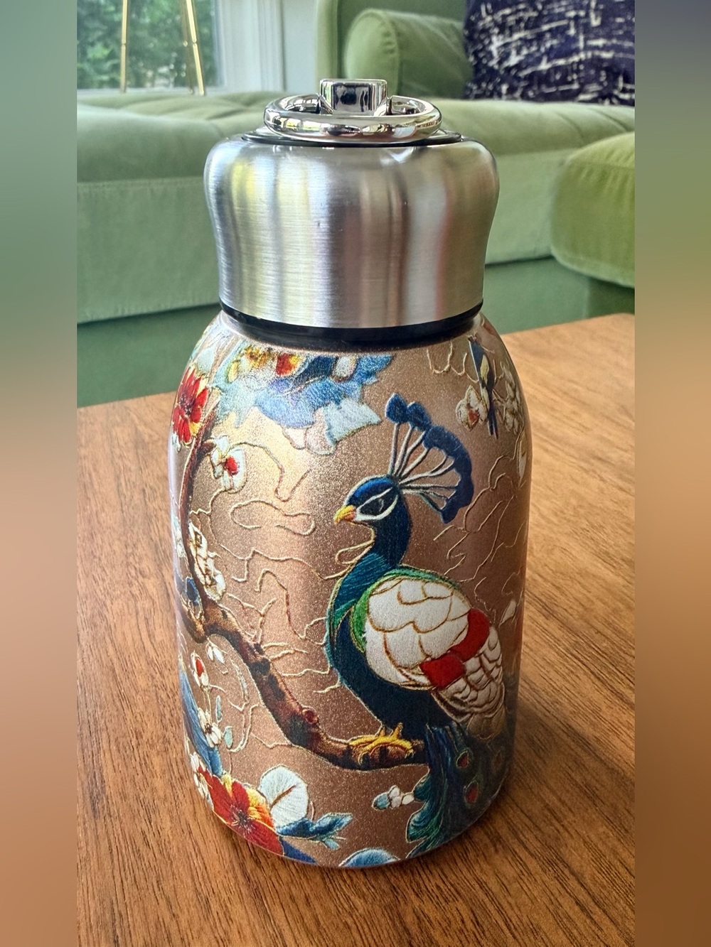 “Peacock” 300 ml Vacuum Hot/Cold Thermos in Unbranded Box (slight damage)